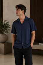 Camisa azul marino