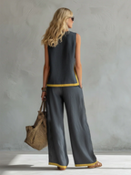 Conjunto Elegante de Dos Piezas