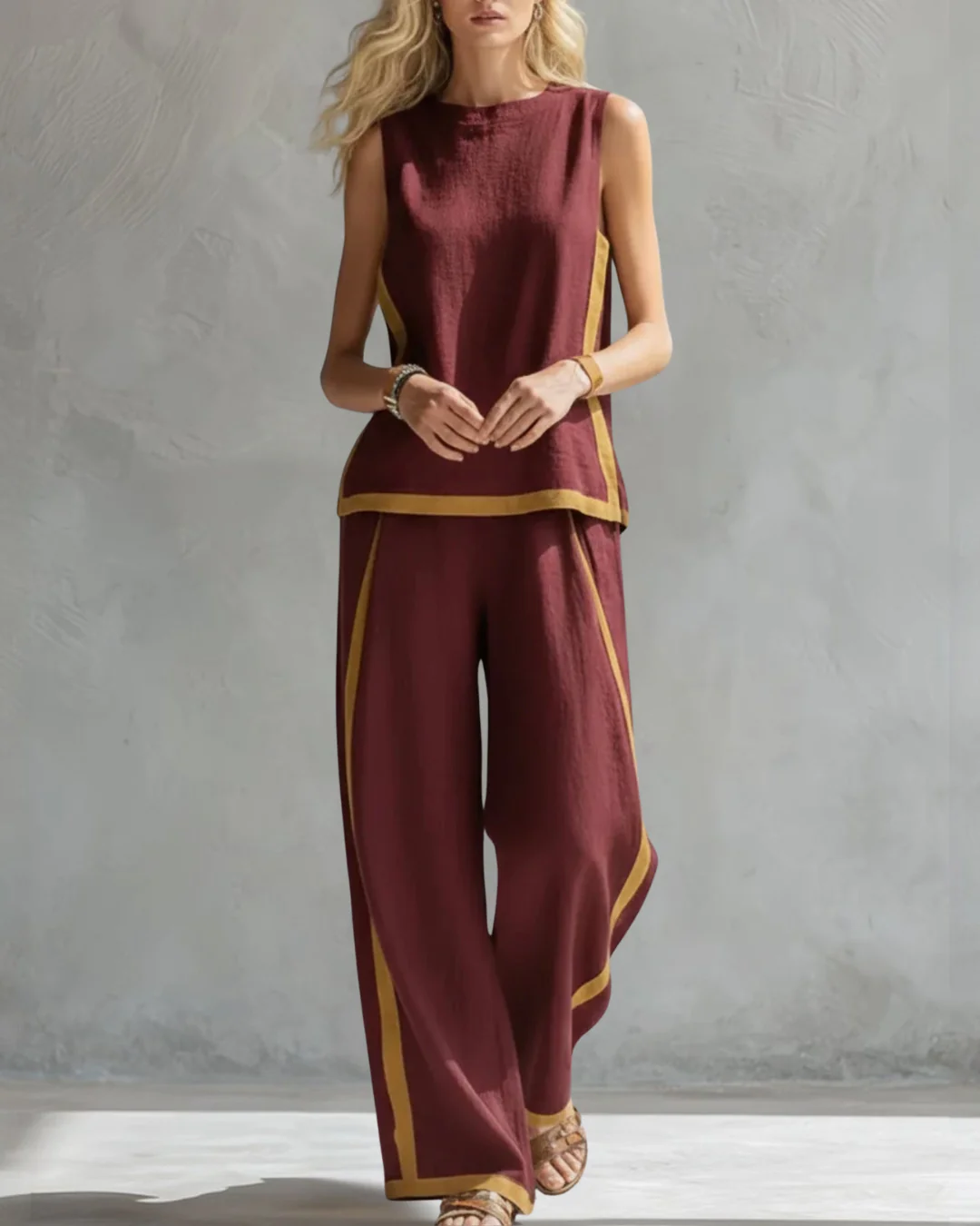 Conjunto Elegante de Dos Piezas