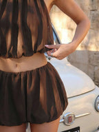 Conjunto Halter & Shorts
