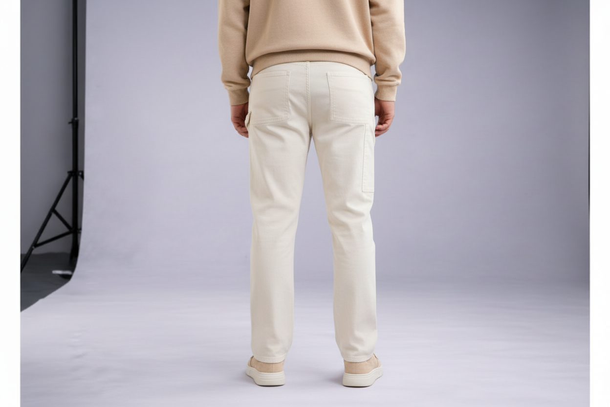 Pantalón Casual Beige